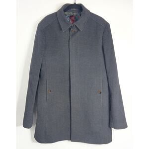 Ted Baker Mens 4 Large Wool Blend Over Coat Top Old Money Quiet Luxury